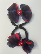 Bows - Navy & Red