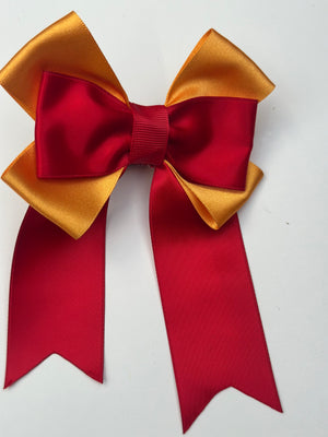 Junior Bow - Red & Yellow