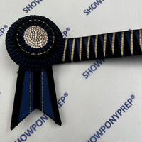 16" Navy & Gold  Browband