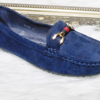 Navy suede soft style comfort shoe