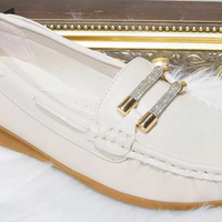 Beige Comfort loafer with diamante banding (Evening Performance)