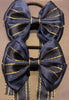 Luxury Bows: Navy & Gold Bows with Tails