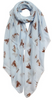 Fox print scarf