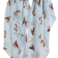 Fox print scarf