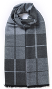 Mens Cashmere scarf - Check Pattern