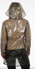 Waterproof Cover up Translucent Jacket - Tweed design