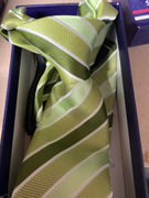 Velcro tie - Green striped
