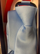 Pale blue zip tie
