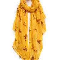 Fox print scarf