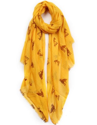 Fox print scarf
