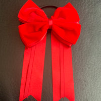 Luxury Bows: Red Velvet bows with tails