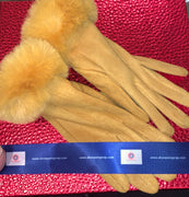 Luxury SPP faux fur trim gloves