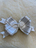 White & gold layered luxury bows- 5”- no tails