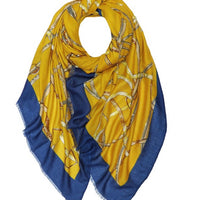 Long chain, Stirrup, Bit themed scarf - SALE